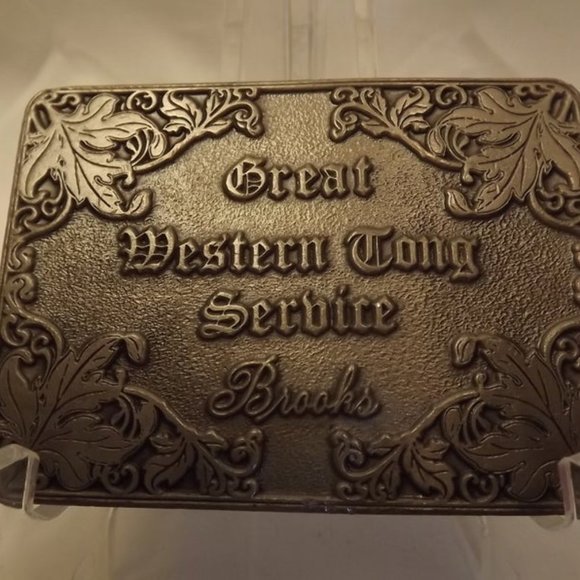 Great Western Tong Service Oil Field Belt Buckle - Picture 2 of 4